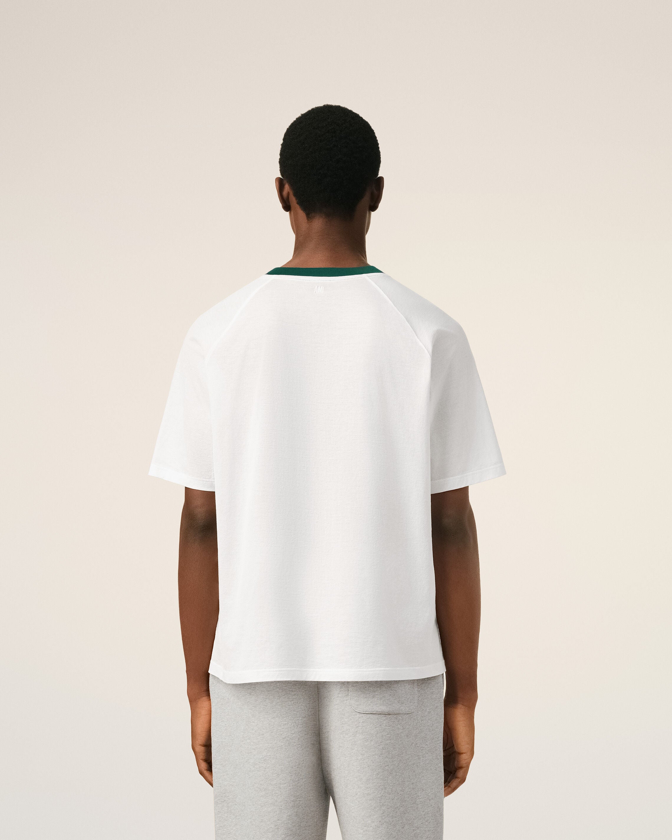 White Cotton Ami De Coeur T-Shirt - 5
