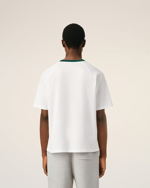 White Cotton Ami De Coeur T-Shirt - Man - 5 - AMI Paris - Ami Paris