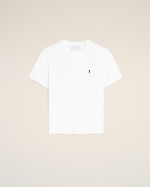 White cotton t-shirt with Ami de Coeur arrow - 2 - Ami Paris