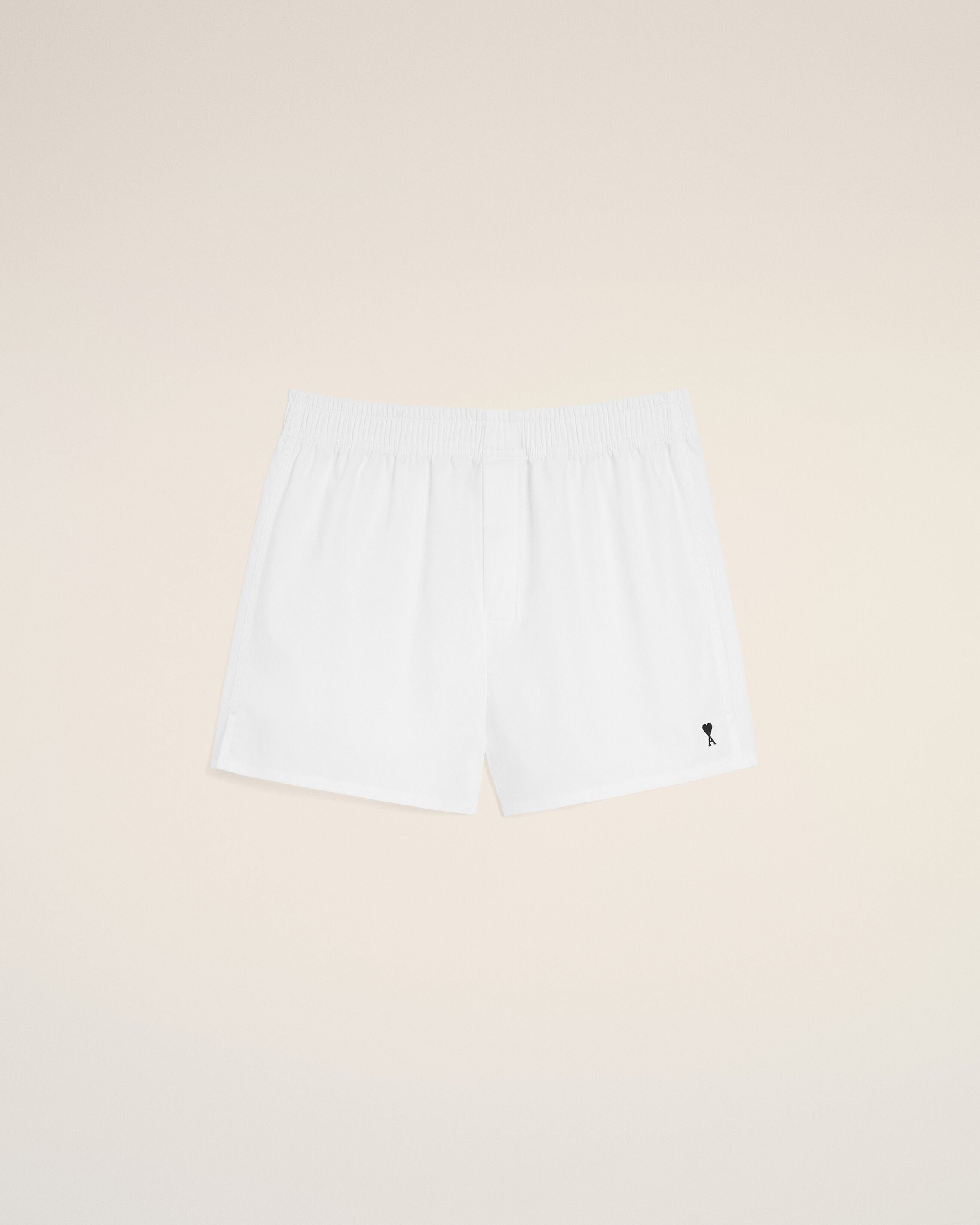 White Cotton Black Ami De Coeur Boxer - 1