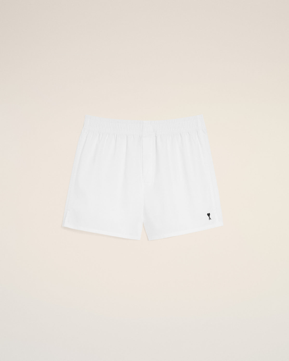 White Cotton Black Ami De Coeur Boxer - 1