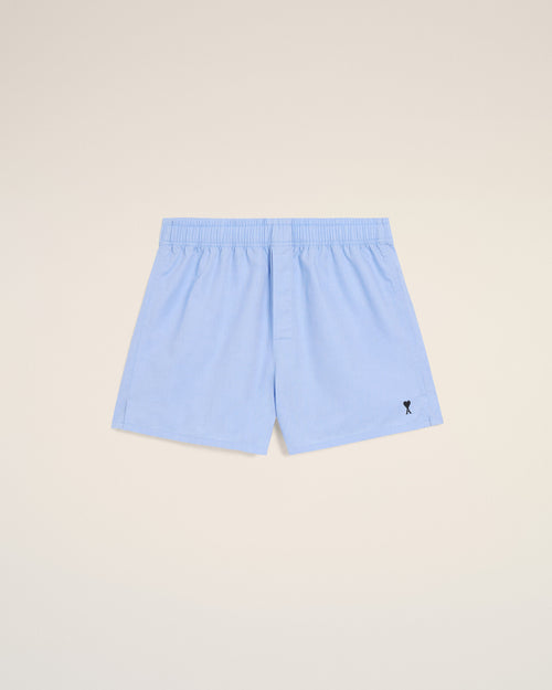 Bóxer Ami de Cœur negro de algodón azul - 1 - Ami Paris