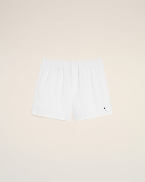 Bóxer Ami de Cœur negro de algodón blanco - 1 - Ami Paris