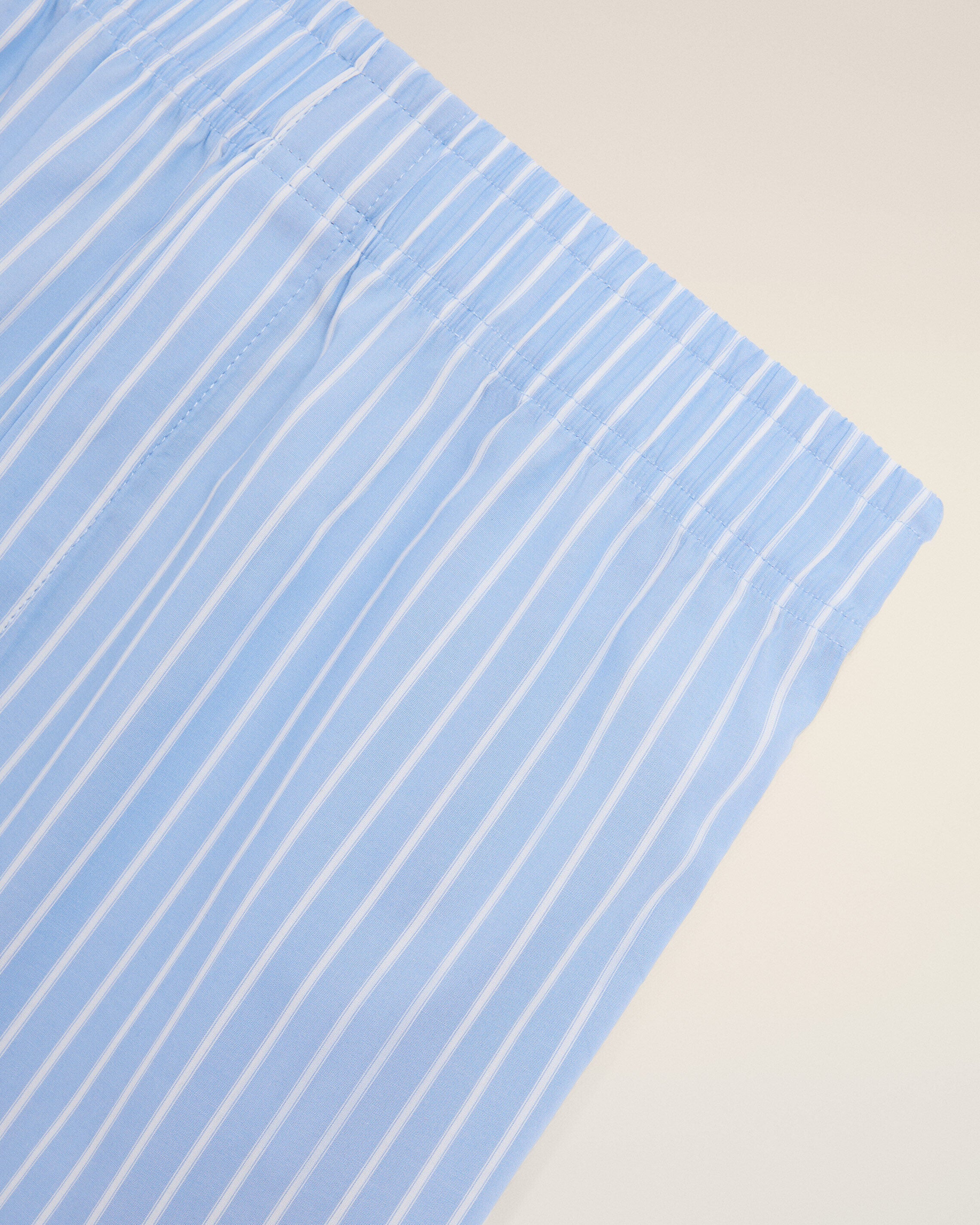 Blue Cotton Stripes Short - 2
