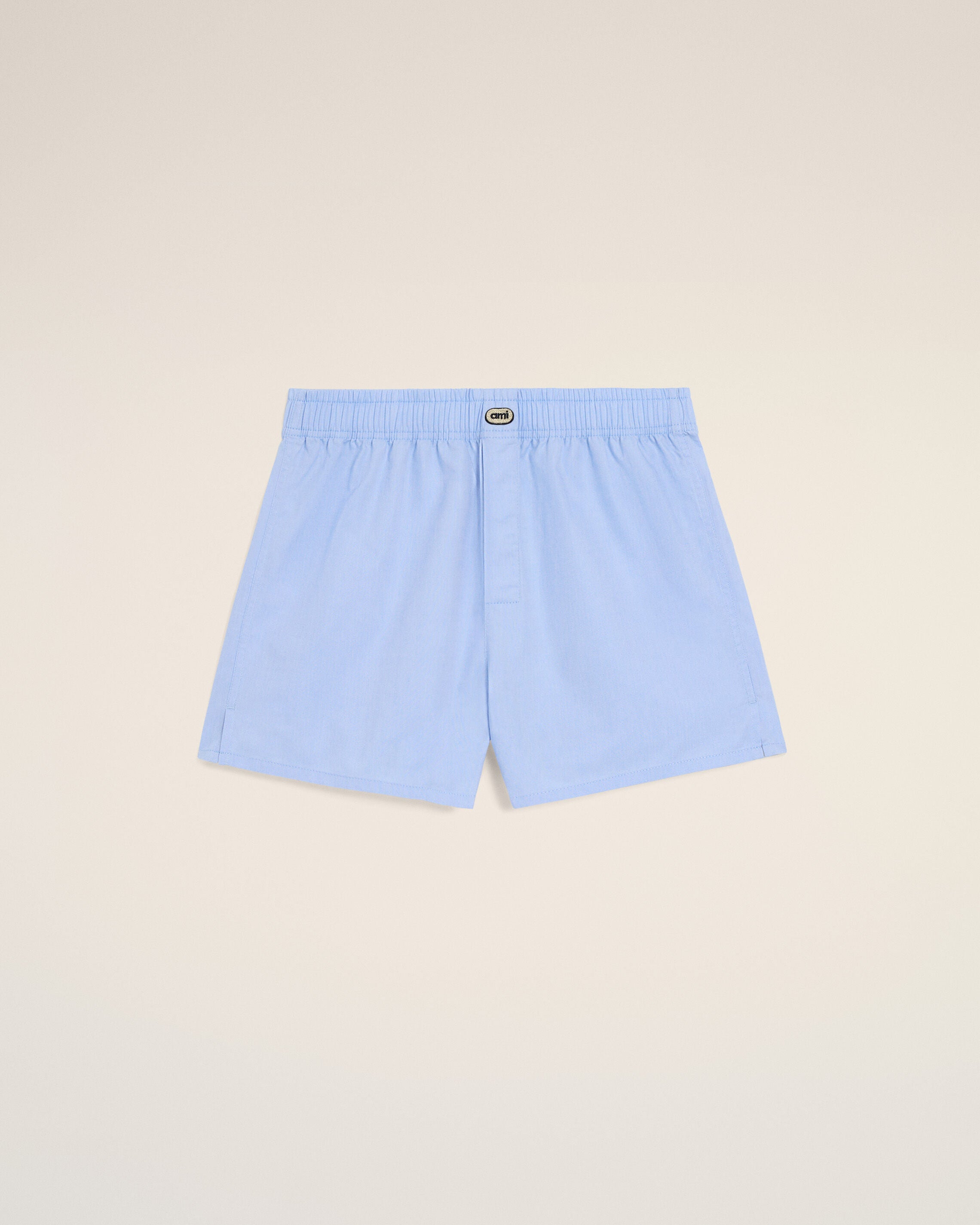 Blue cotton boxer with Ami patch - 1
