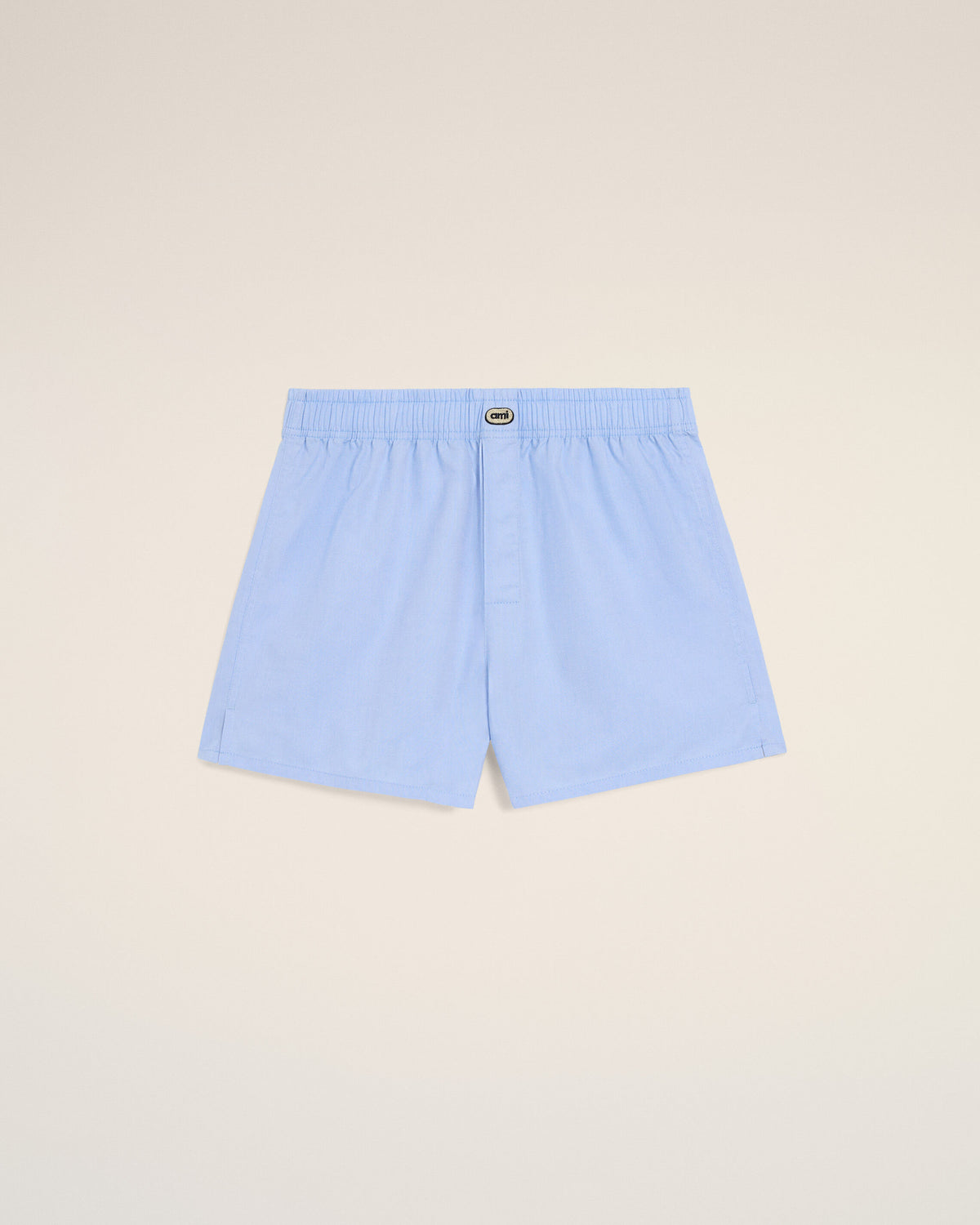 Blue cotton boxer with Ami patch - 1