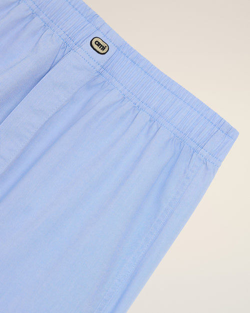 Blue cotton boxer with Ami patch - Man - 2 - AMI Paris - Ami Paris