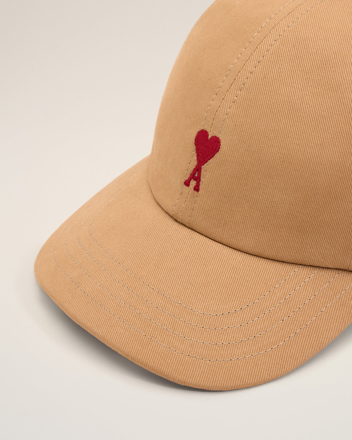 Brown cotton cap with Ami de Coeur - 7