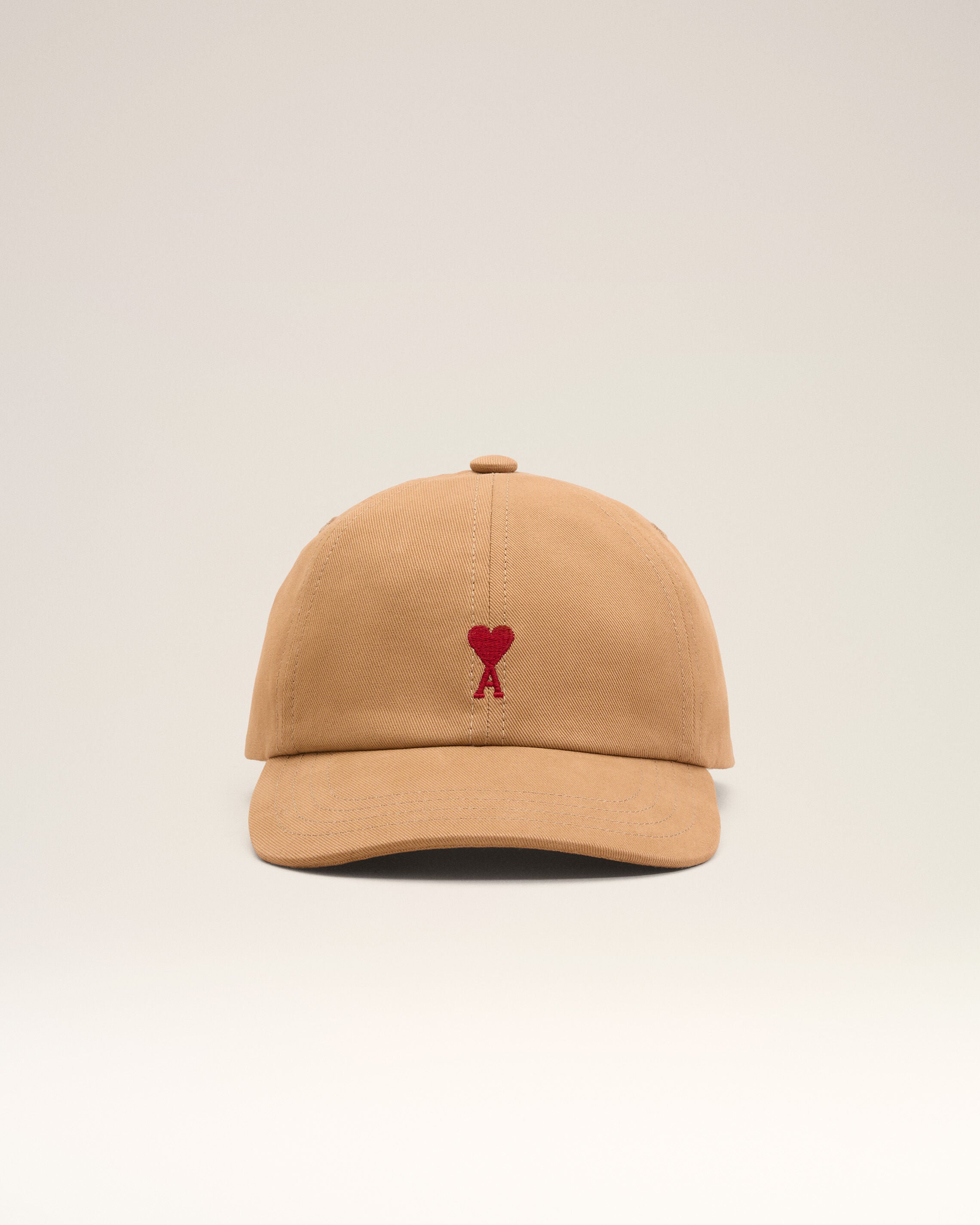 Brown cotton cap with Ami de Coeur - 4