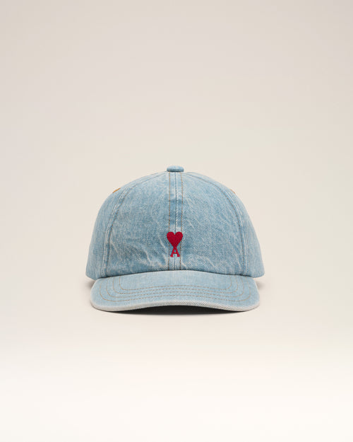 Casquette bleue en denim Ami de Coeur - Homme - 4 - AMI Paris - Ami Paris