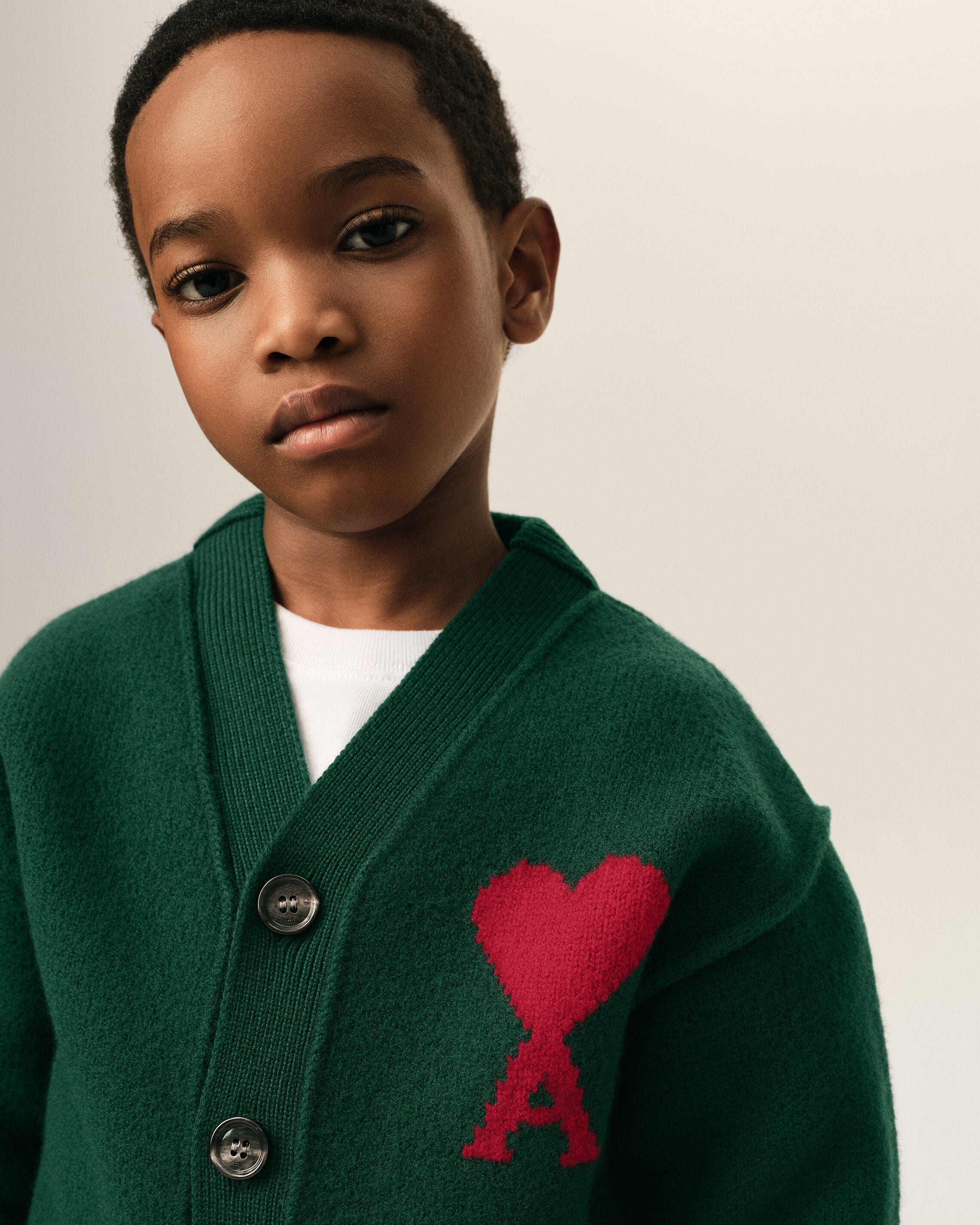 Cardigan vert en laine Ami de Coeur - 3