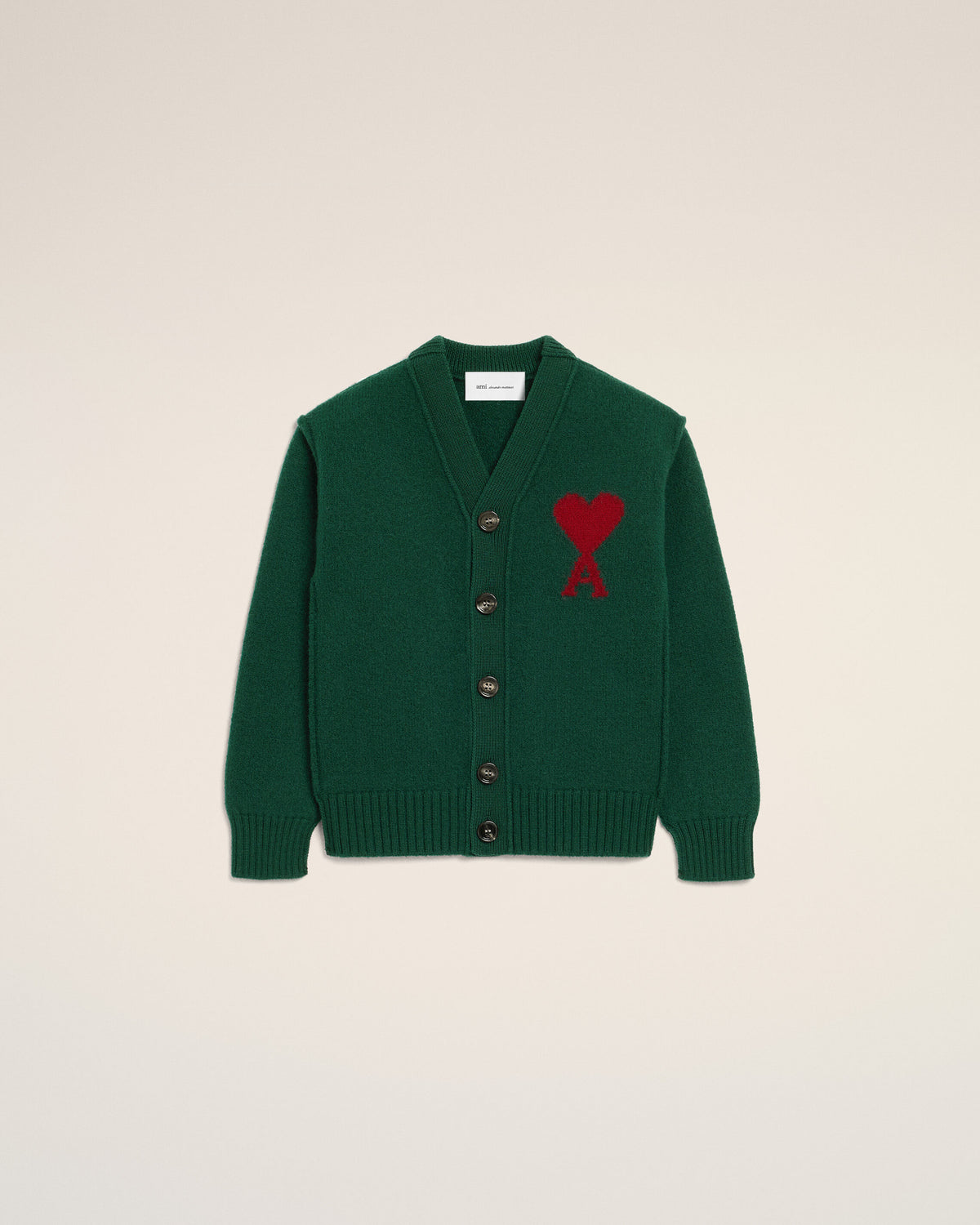 Cardigan vert en laine Ami de Coeur - 1