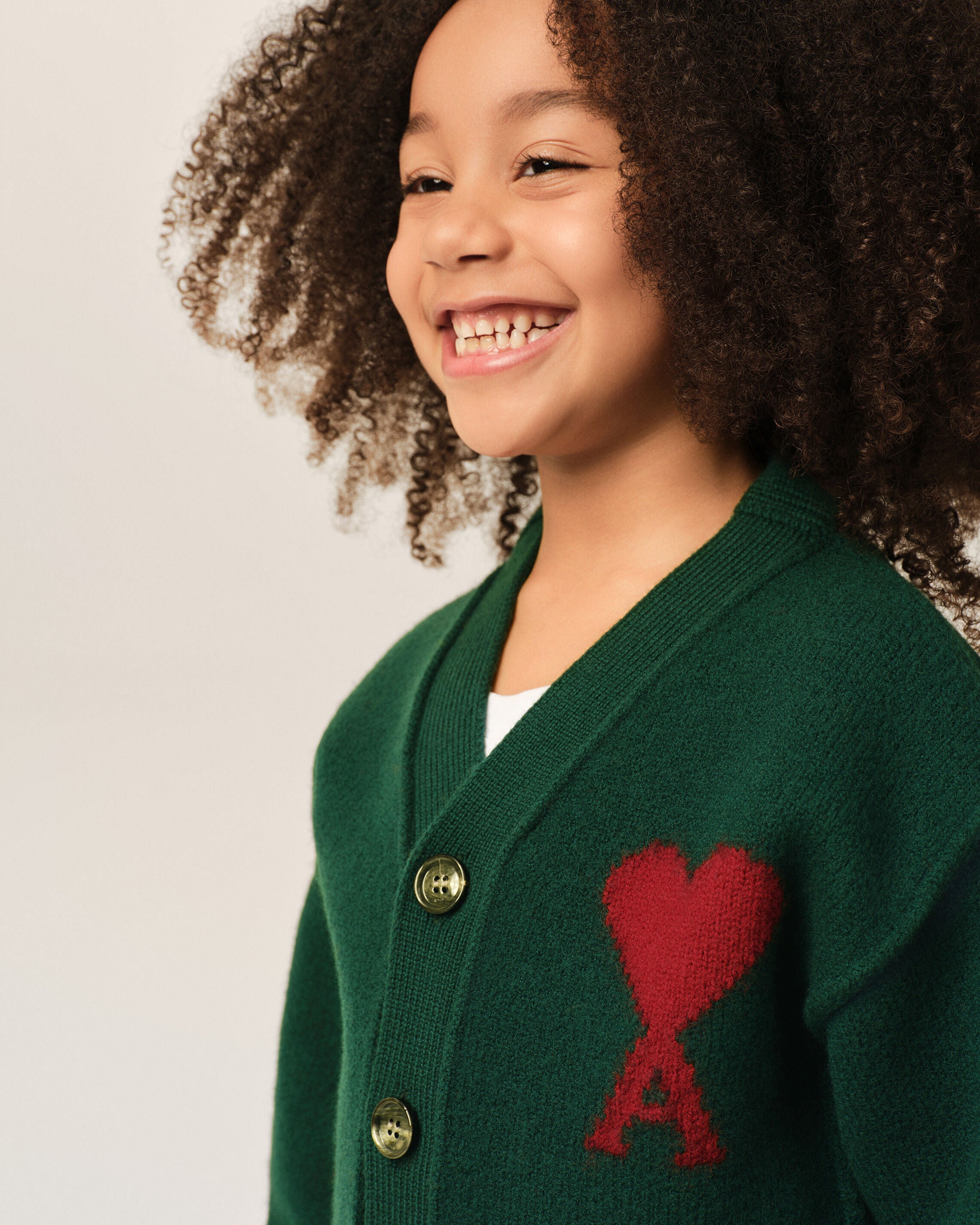 Cardigan vert en laine Ami de Coeur - 7