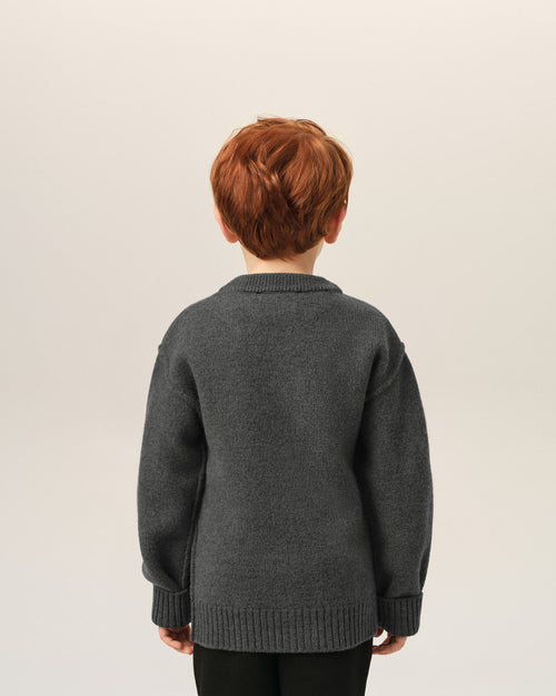 Cardigan gris en laine Ami de Coeur - Homme - 4 - AMI Paris - Ami Paris