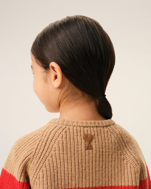 Brown Wool Round Collar Cross Stitch - 12 - Ami Paris