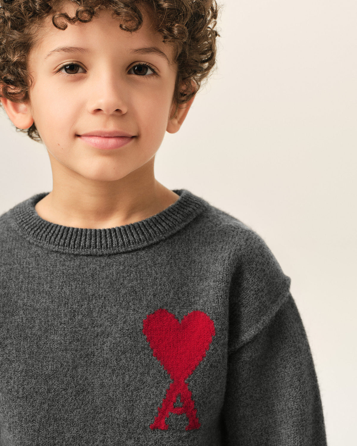 Jersey de lana gris Ami de Cœur - 3