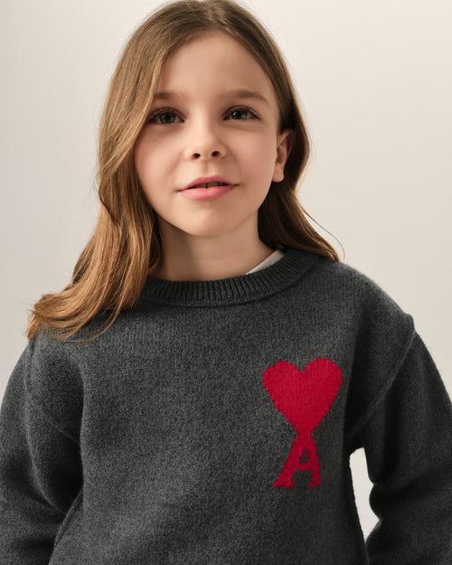 Jersey de lana gris Ami de Cœur - Mujer - 7 - AMI Paris - Ami Paris