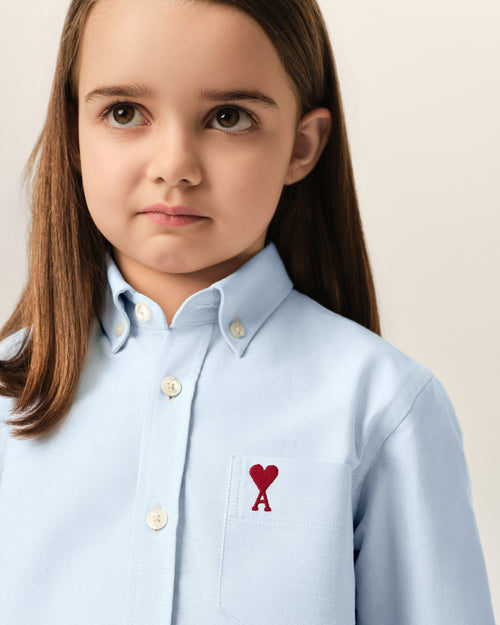 Chemise bleue en coton Ami de Coeur - Femme - 7 - AMI Paris - Ami Paris