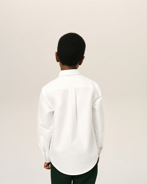 White cotton shirt with Ami de Coeur - Man - 4 - AMI Paris - Ami Paris