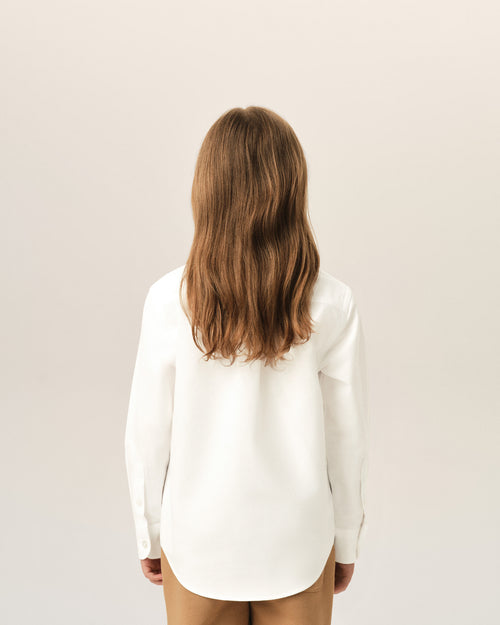White cotton shirt with Ami de Coeur - Woman - 8 - AMI Paris - Ami Paris