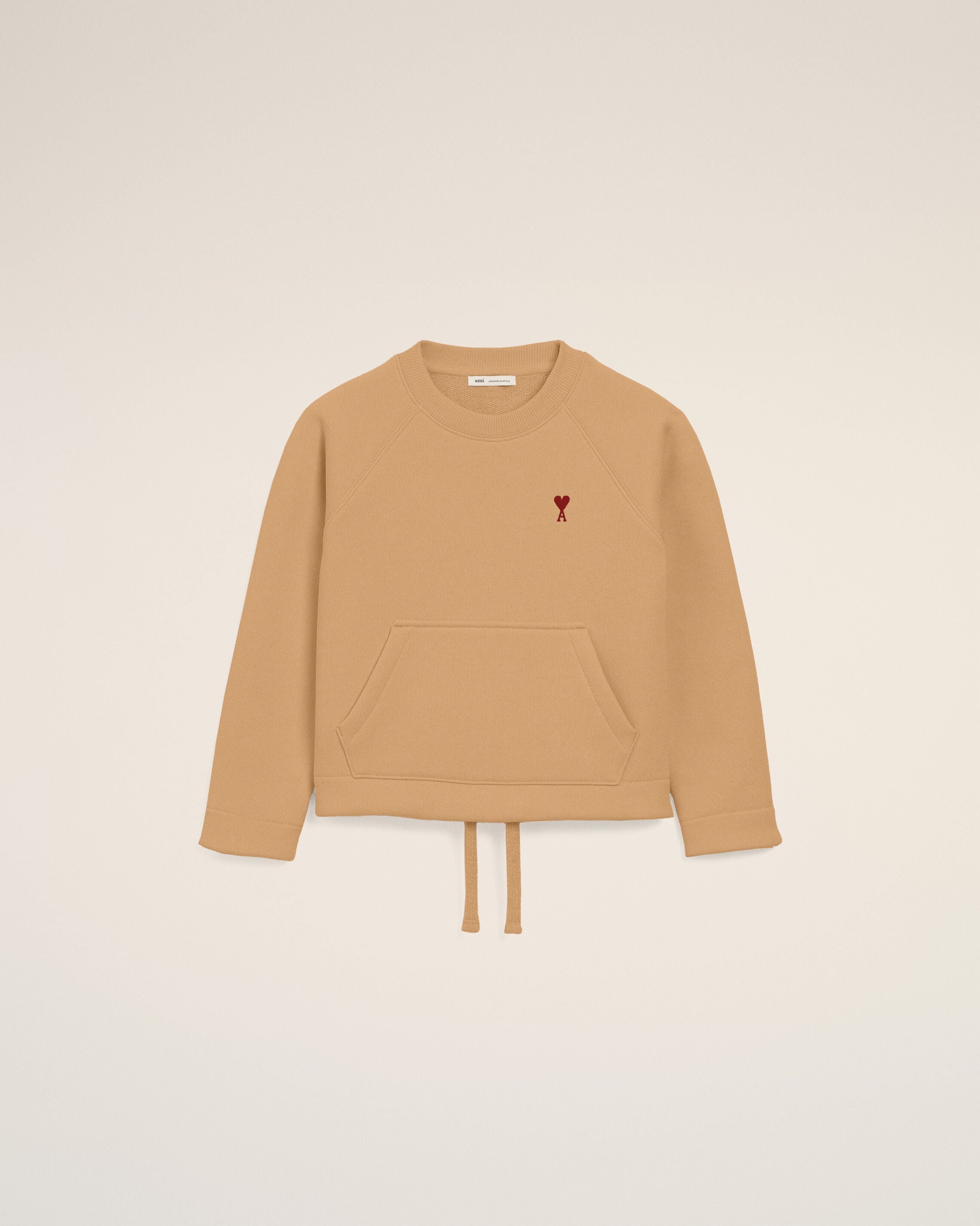 ブラウン コットン Ami De Coeur クルーネックスウェットシャツ