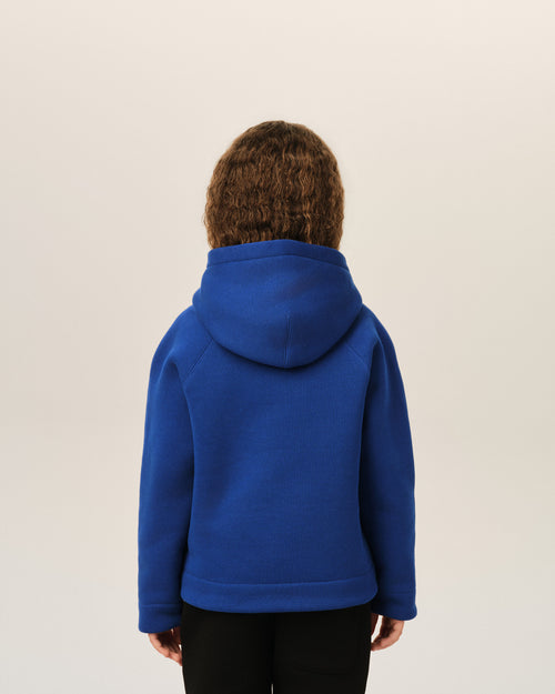 Blue cotton hoodie with Ami de Coeur - Woman - 8 - AMI Paris - Ami Paris