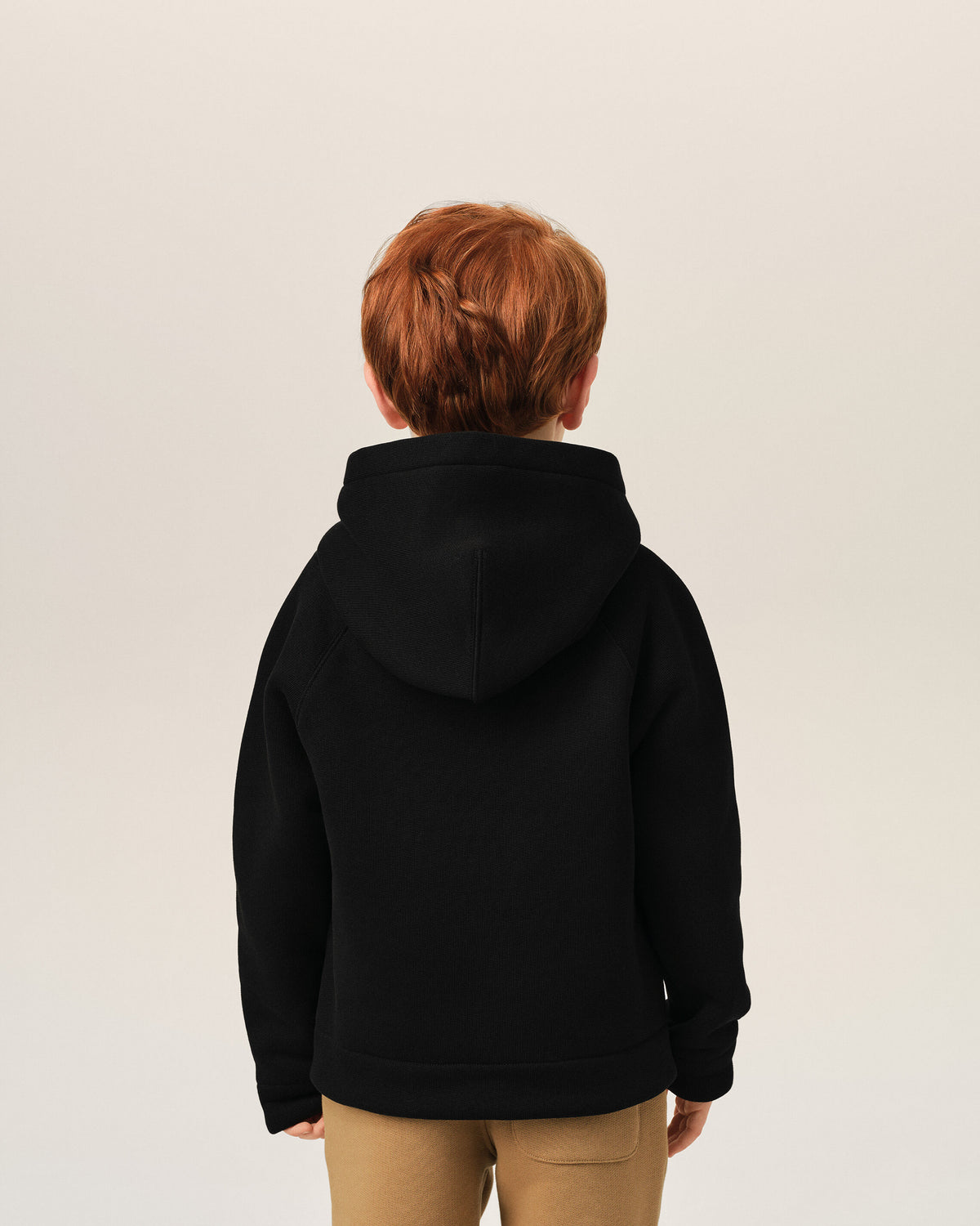 Black cotton hoodie with Ami de Coeur - 4