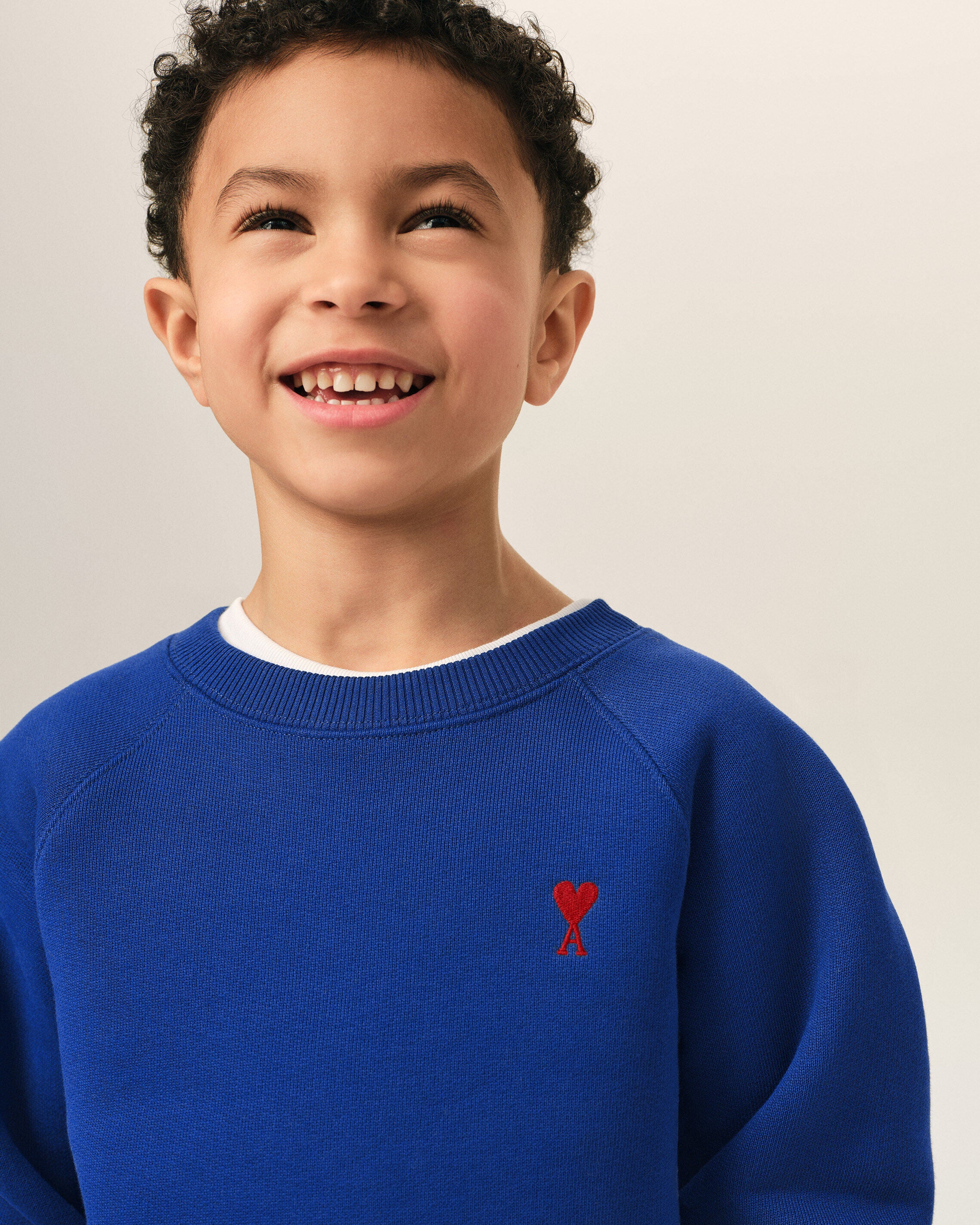 Ami de Coeur Sweatshirt aus blauem Baumwollstoff - 3
