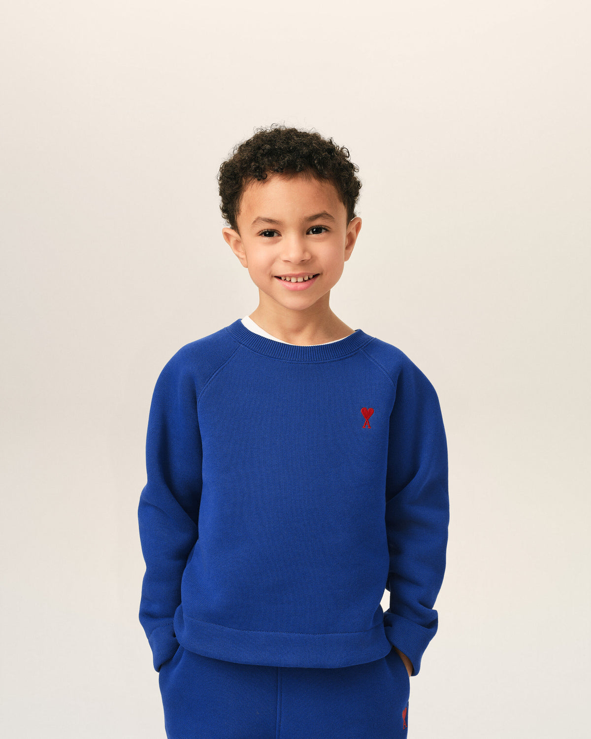 Ami de Coeur Sweatshirt aus blauem Baumwollstoff - 2