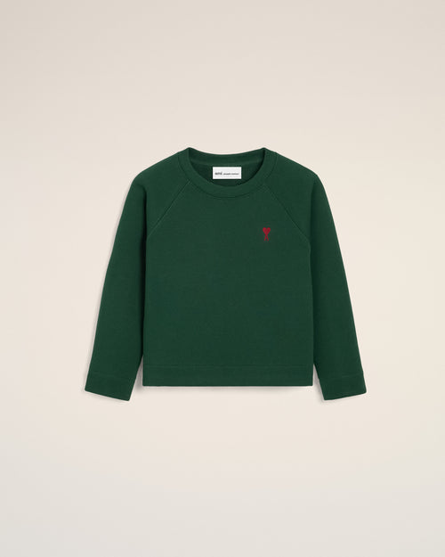 Sudadera Ami de Cœur de algodón verde - Mujer - 5 - AMI Paris - Ami Paris
