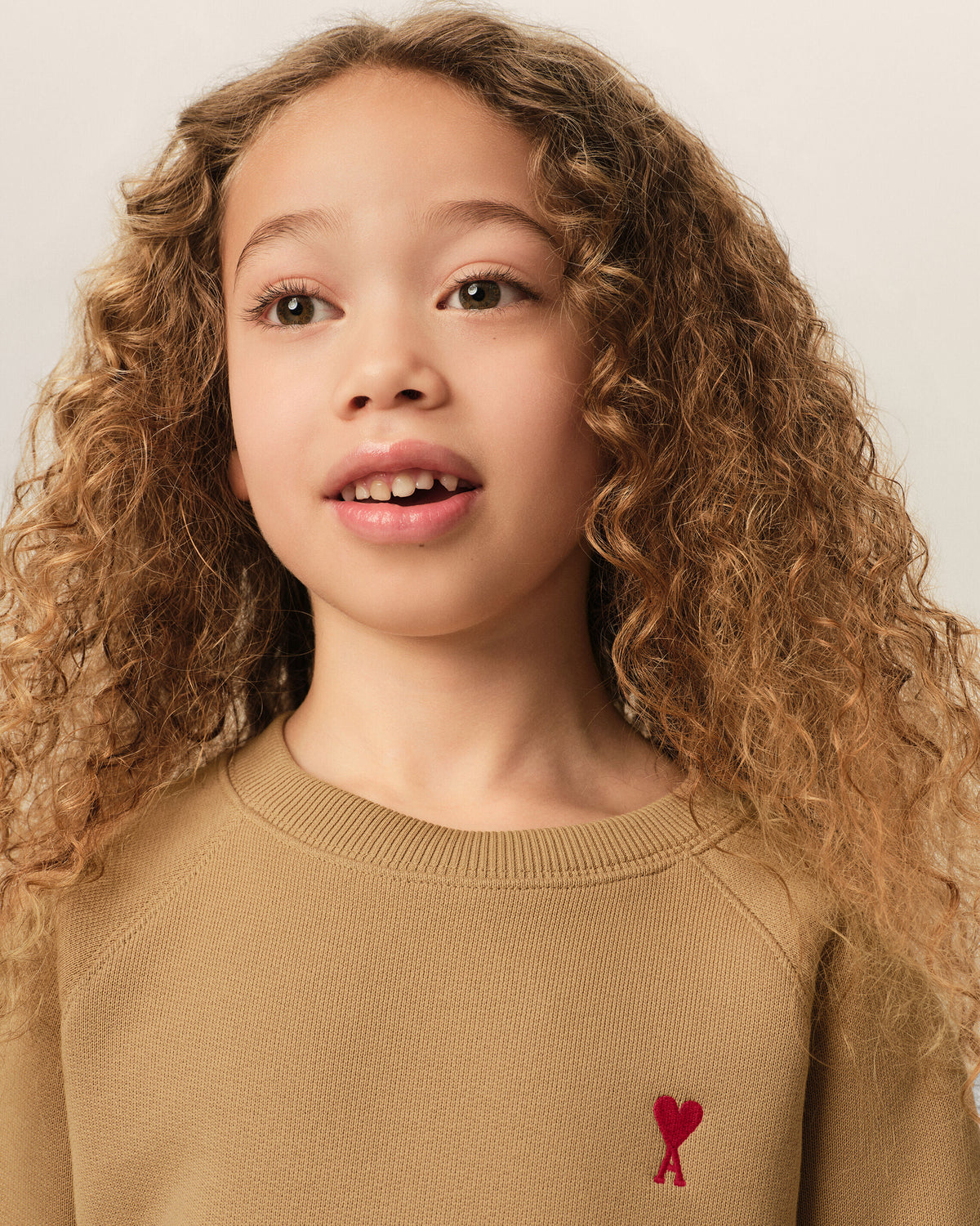 Brown cotton sweatshirt with Ami de Coeur - 7