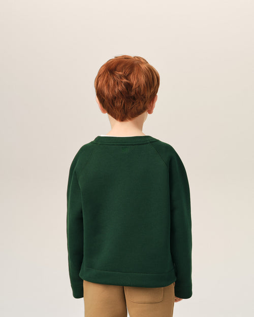 Sudadera Ami de Cœur de algodón verde - Hombre - 4 - AMI Paris - Ami Paris