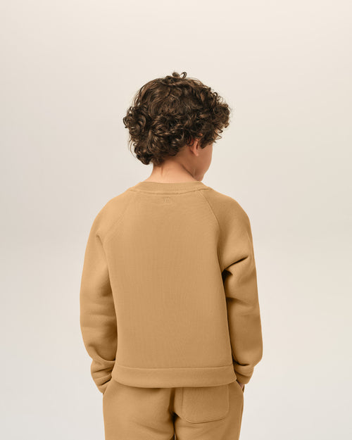 Brown cotton sweatshirt with Ami de Coeur - Man - 4 - AMI Paris - Ami Paris