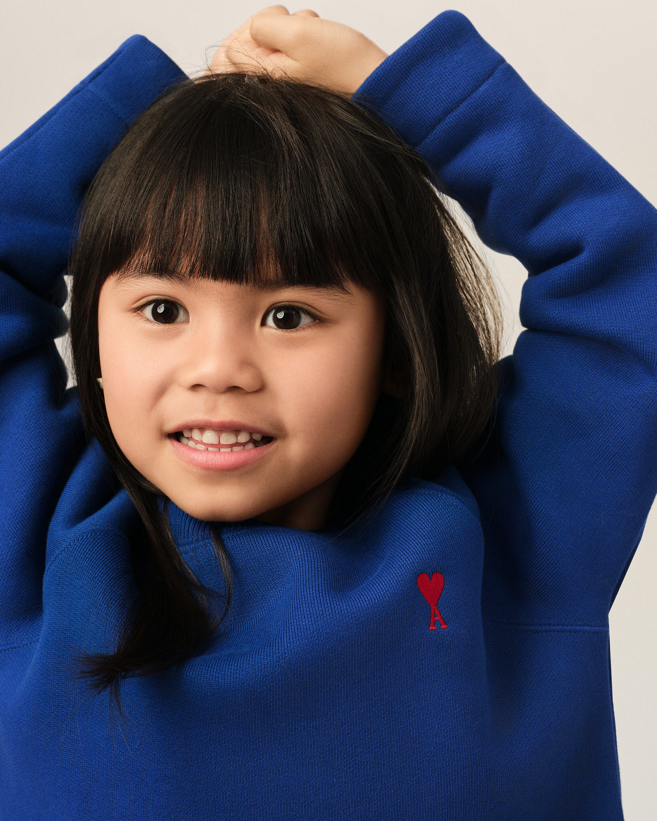Ami de Coeur Sweatshirt aus blauem Baumwollstoff - 7