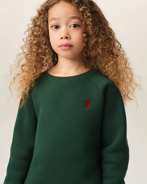 Sudadera Ami de Cœur de algodón verde - Mujer - 7 - AMI Paris - Ami Paris