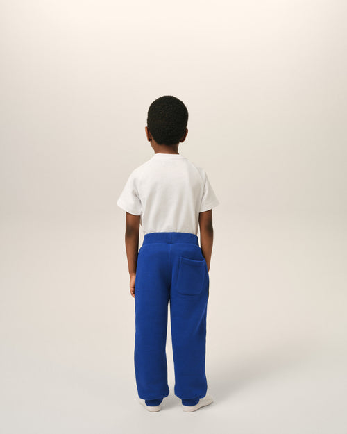 Blue cotton track pants with Ami de Coeur - Man - 4 - AMI Paris - Ami Paris