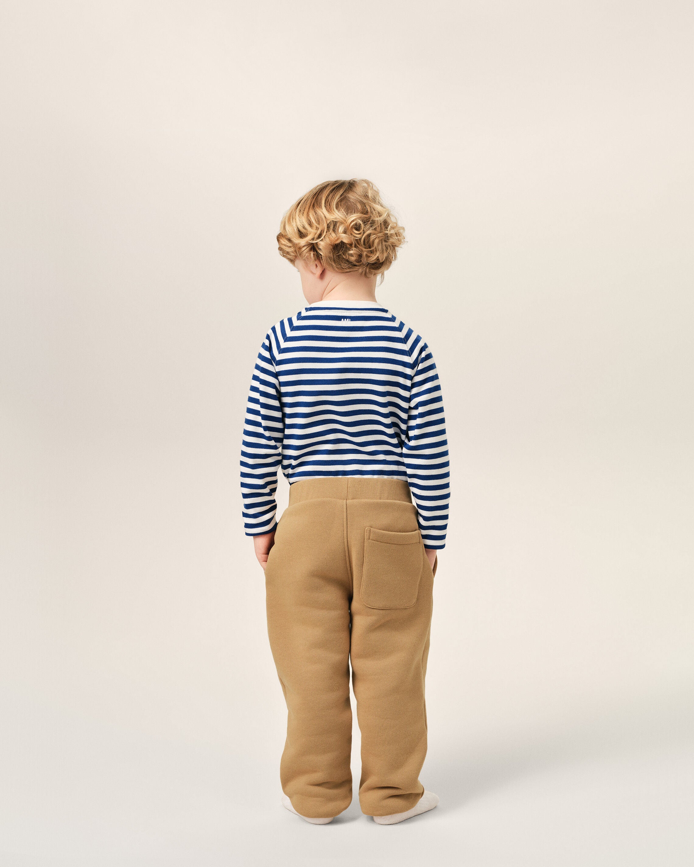 Brown cotton track pants with Ami de Coeur - 4