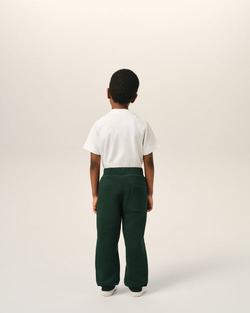 Green cotton track pants with Ami de Coeur - Man - 4 - AMI Paris - Ami Paris