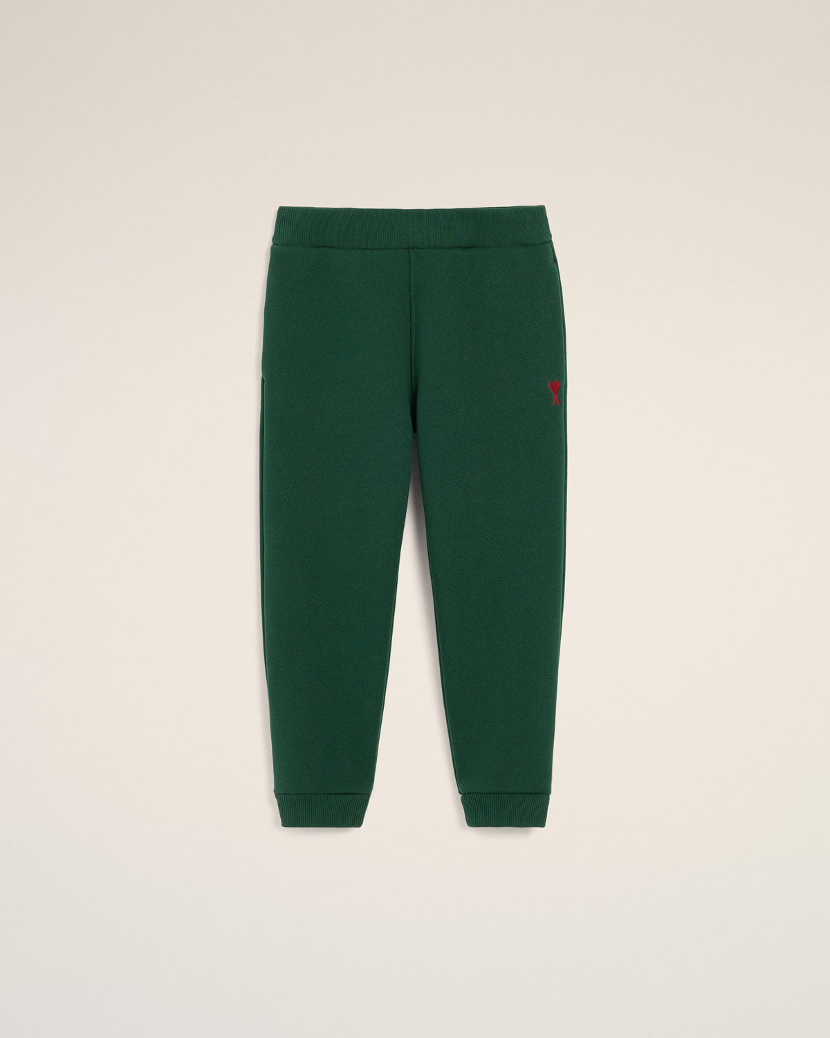 Green cotton track pants with Ami de Coeur - 5