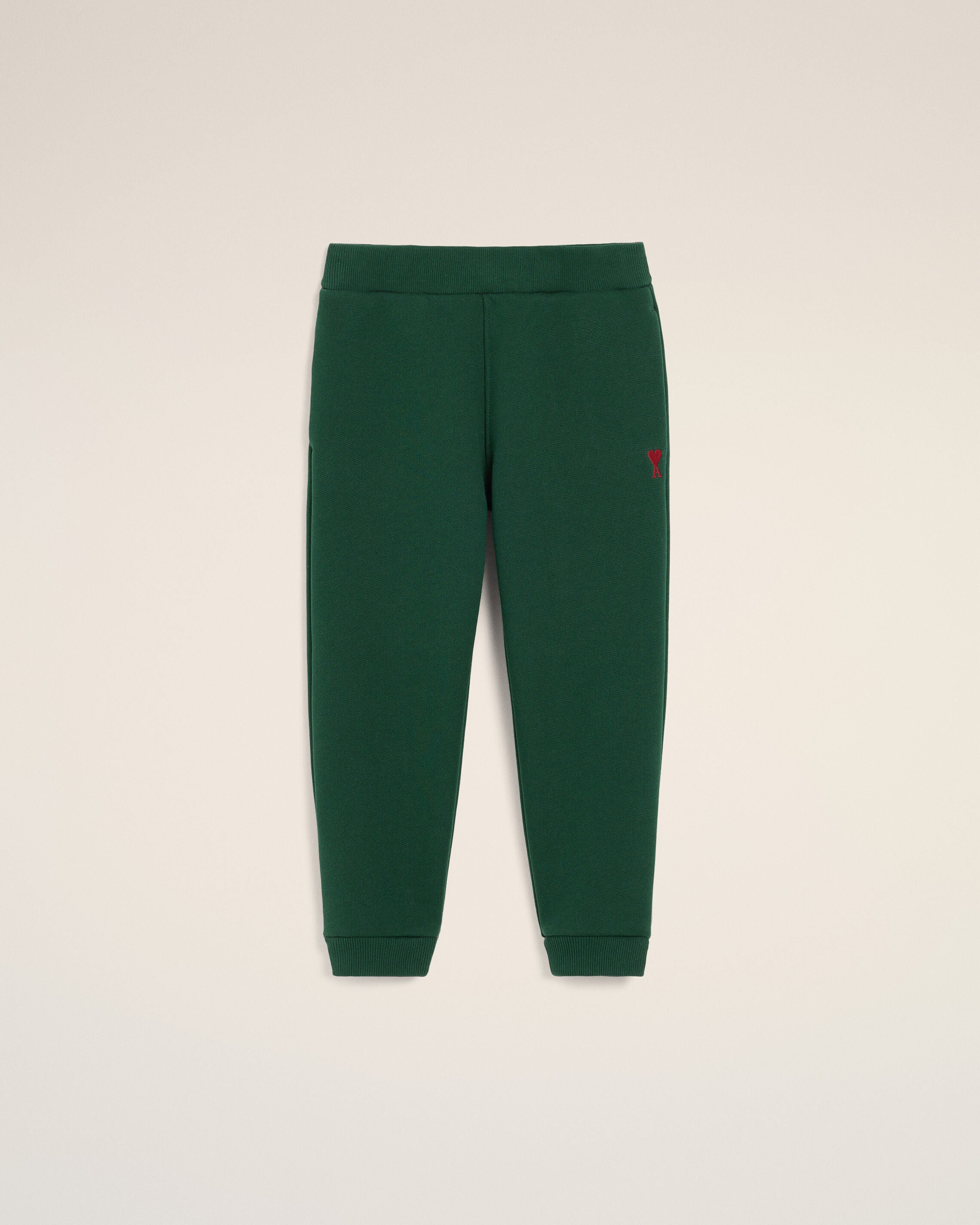Green cotton track pants with Ami de Coeur - 5