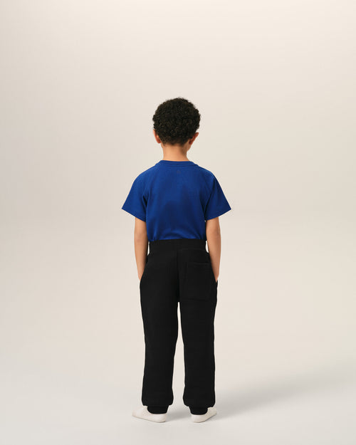 Black cotton track pants with Ami de Coeur - Man - 4 - AMI Paris - Ami Paris