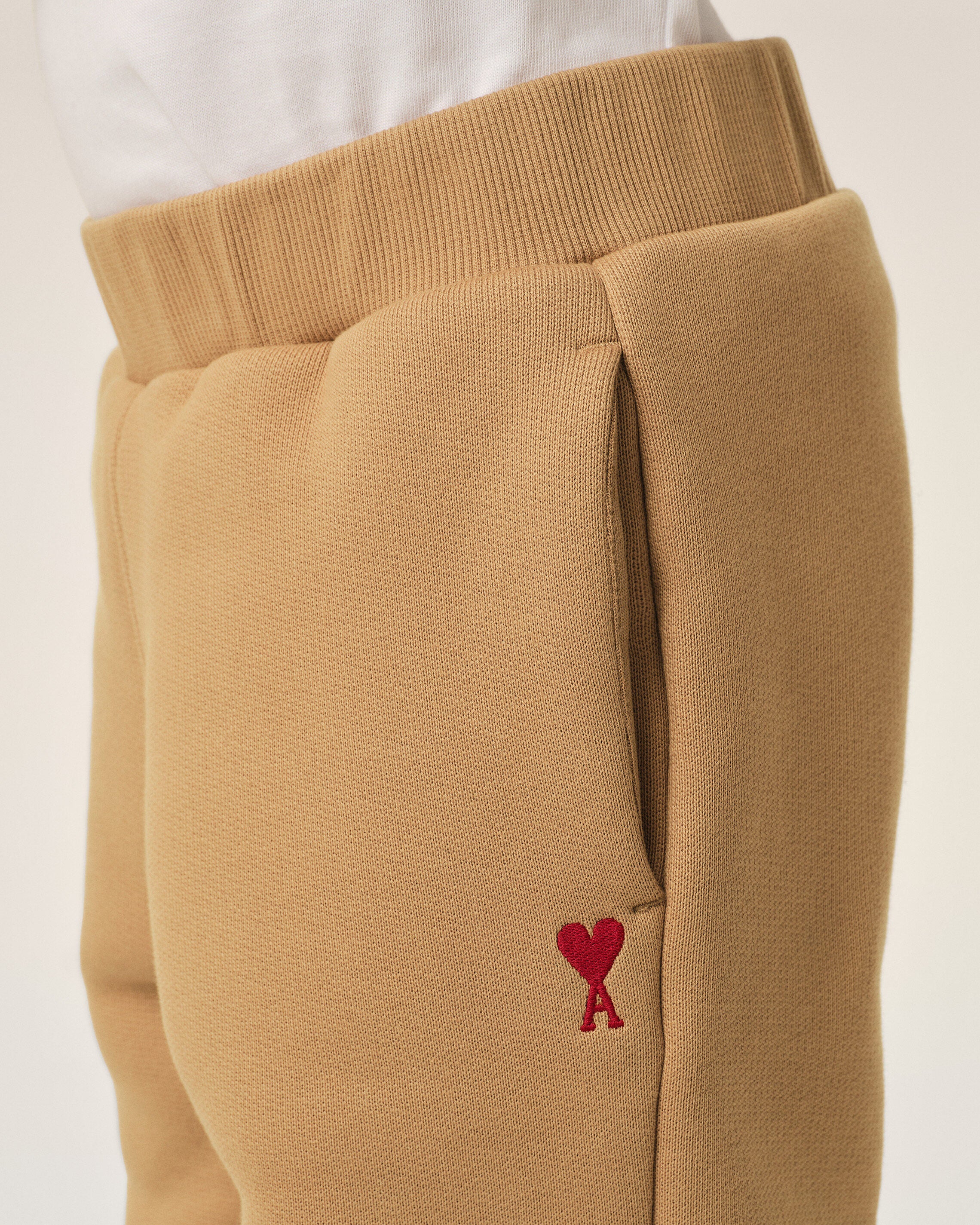Brown cotton track pants with Ami de Coeur - 7