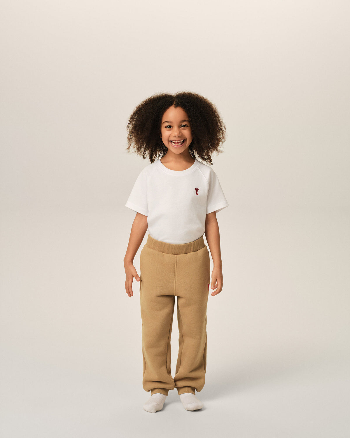 Brown cotton track pants with Ami de Coeur - 6