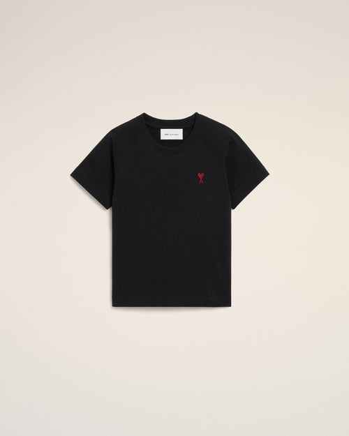 T-shirt noir en coton Ami de Coeur - NOIR - Ami Paris