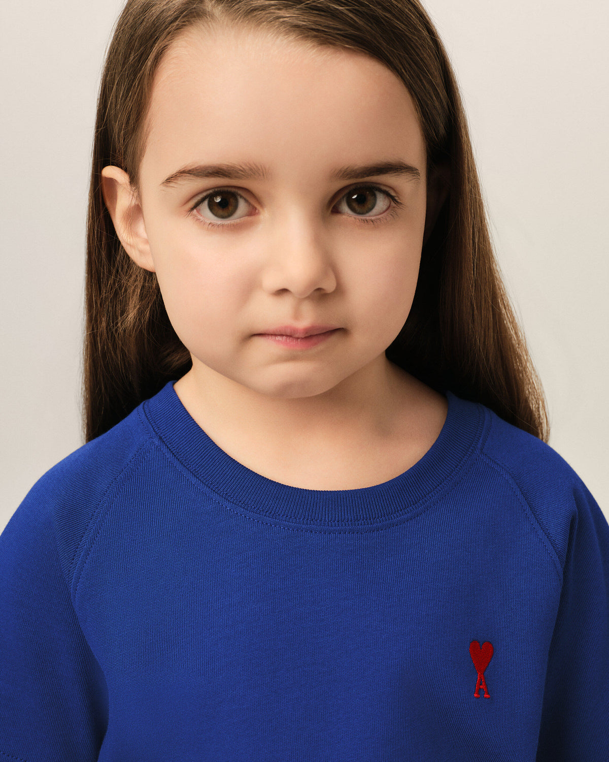 Blue cotton t-shirt with Ami de Coeur - 7