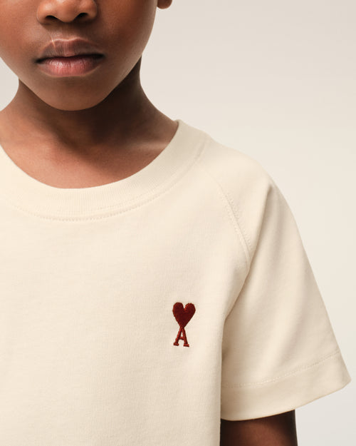 T-shirt Blanc Ami De Coeur En Coton - Homme - 4 - AMI Paris - Ami Paris