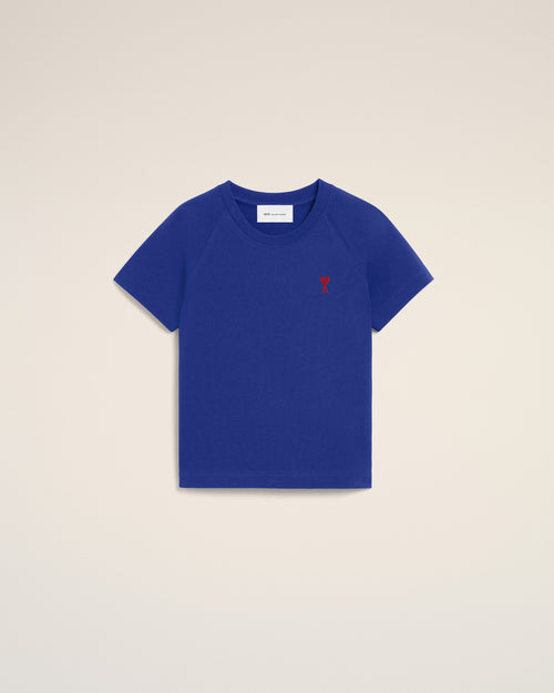 T-shirt bleu en coton Ami de Coeur - BLEU ROI - Ami Paris