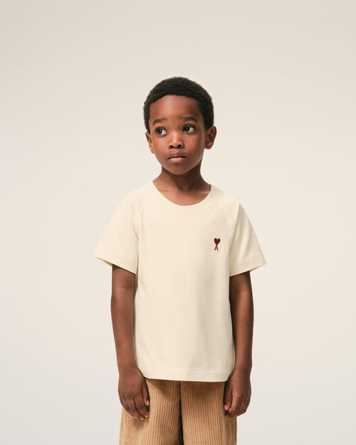 White Cotton Ami De Coeur T-shirt - 9 - Ami Paris