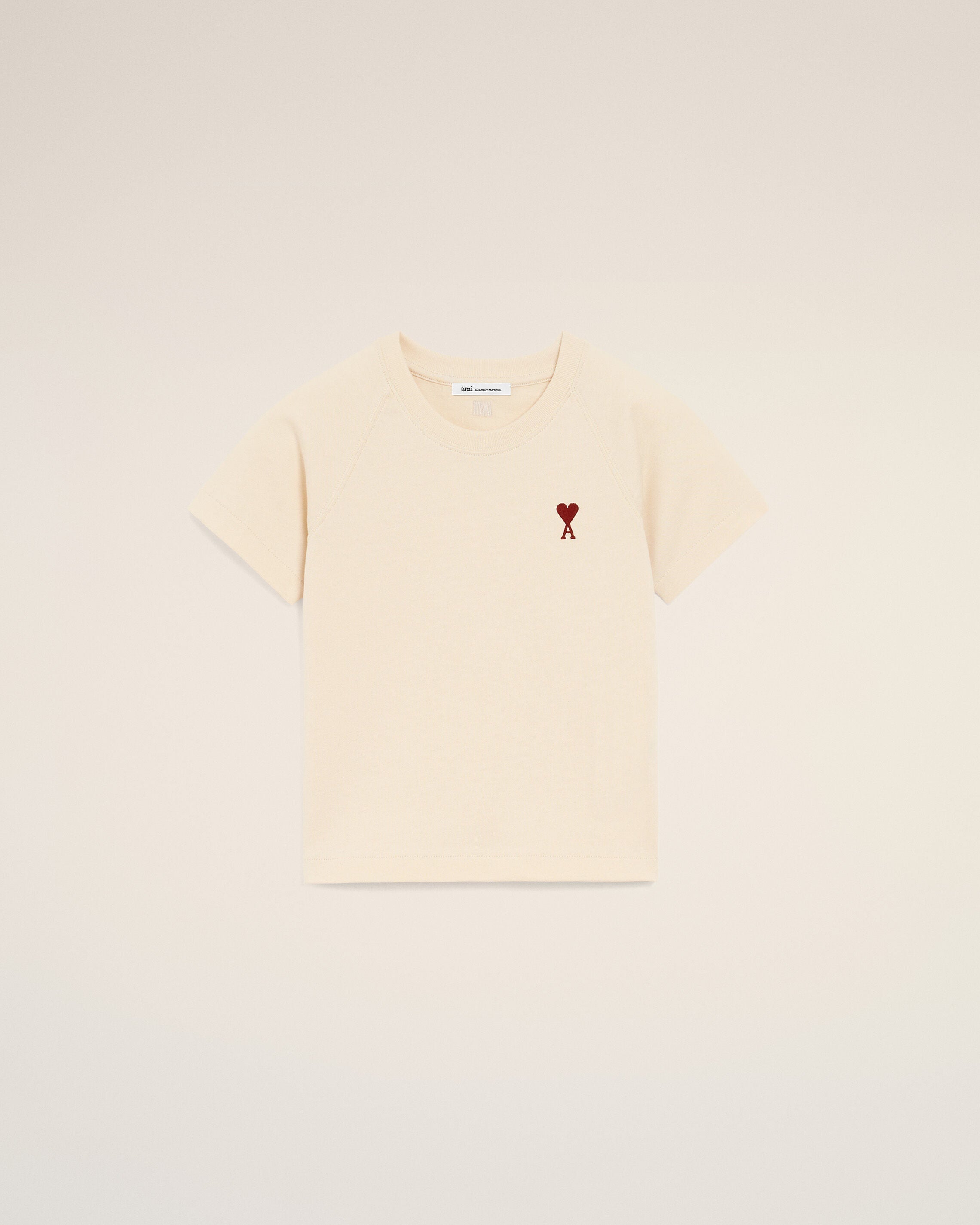 ブラウン コットン Ami De Coeur Tシャツ キャメル | AMI PARIS