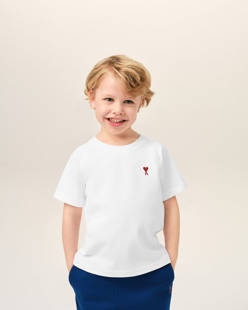 White cotton t-shirt with Ami de Coeur - 2 - Ami Paris